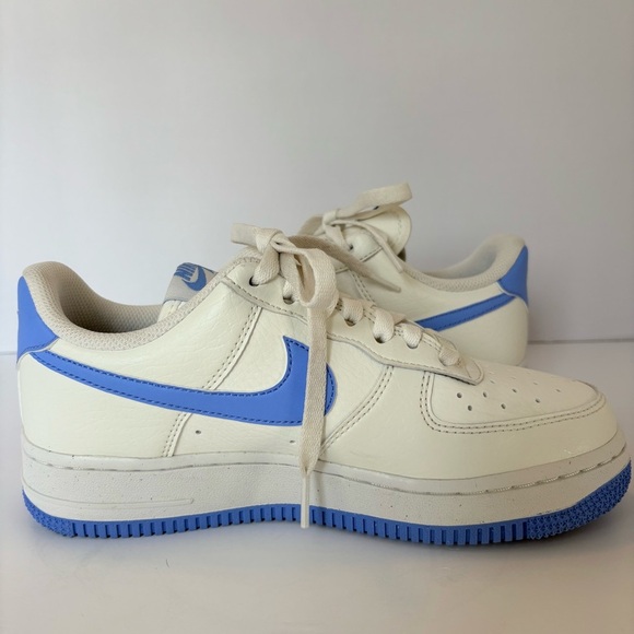 Nike Air Force 1 Low White University Blue Size 6Y Youth DC9486-104 - Picture 5 of 11